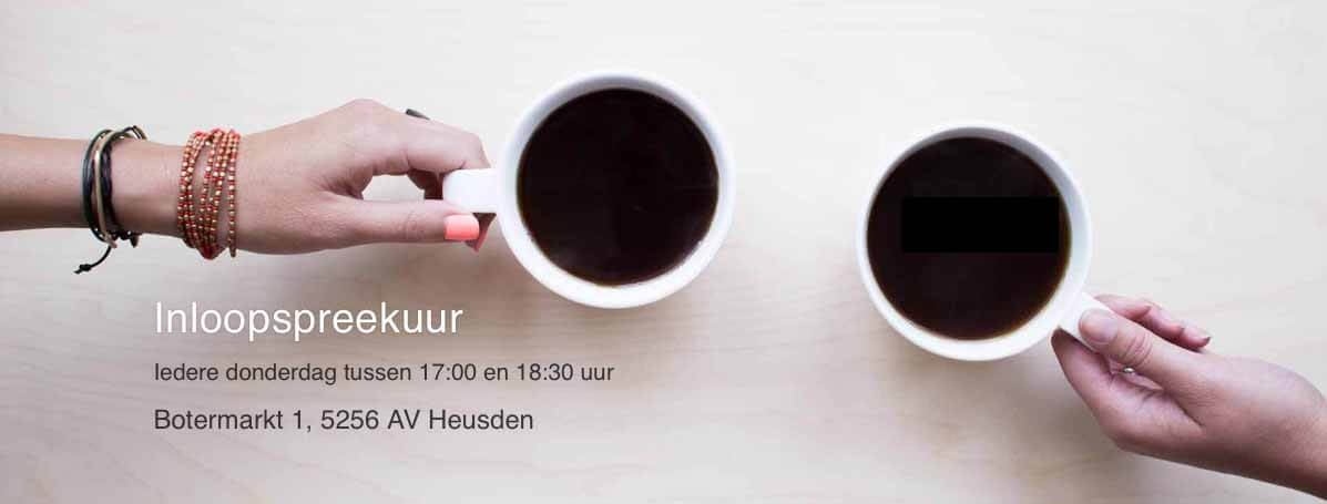 Inloop | Spreekuur | Scheiden | Mediation | Kinderen | Financiën | Verlies | Rouw | Scheidingsloket | Heusden